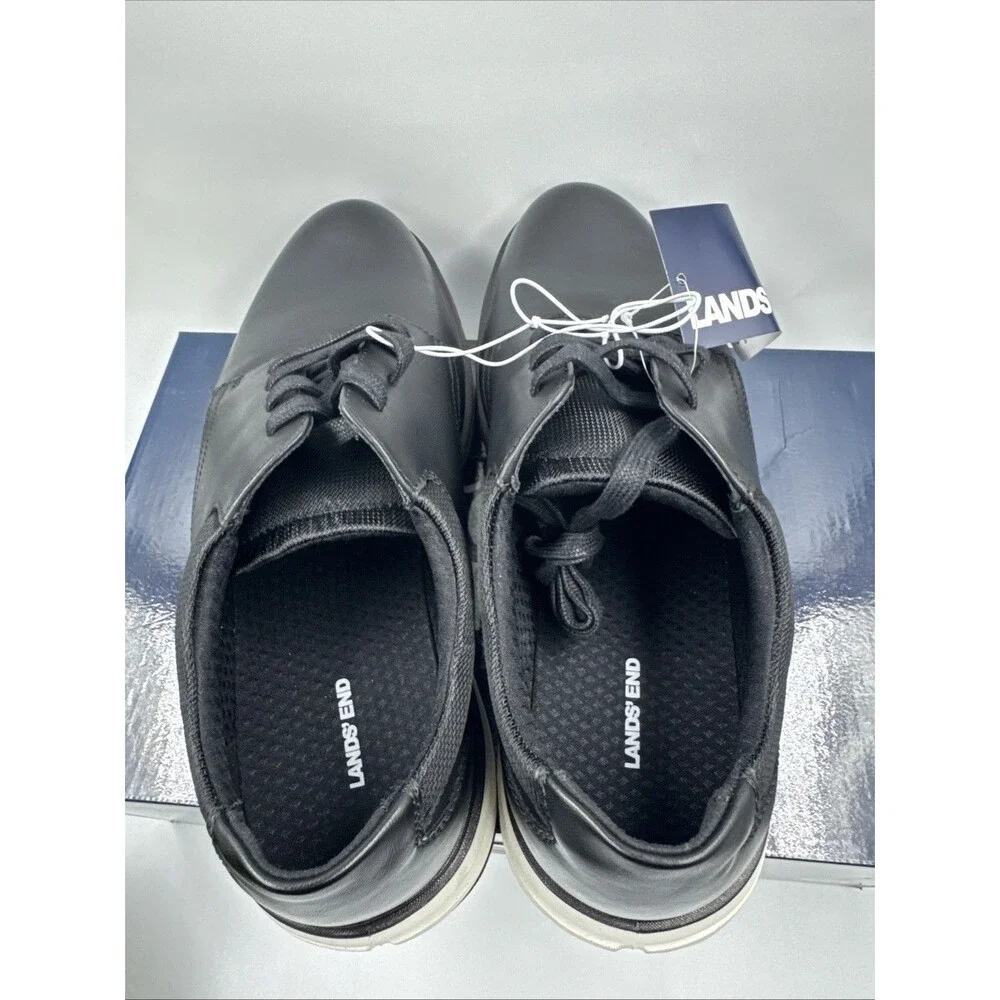 Lands’ Ends Men’s Black Dress Casual Lace Up Oxford Formal Comfortable Shoes 11